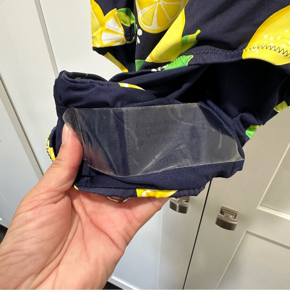 Tina Turk Lemon Print One Piece Swimsuit Size 6 - Picture 6 of 8